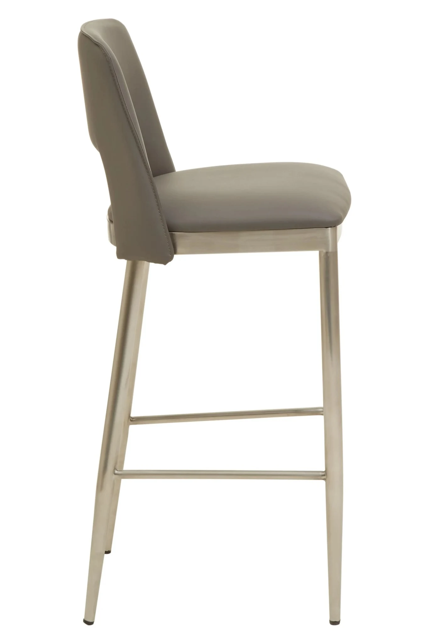 Gilden Grey Leather Effect Bar Chair - Seating, photo 6 of 8