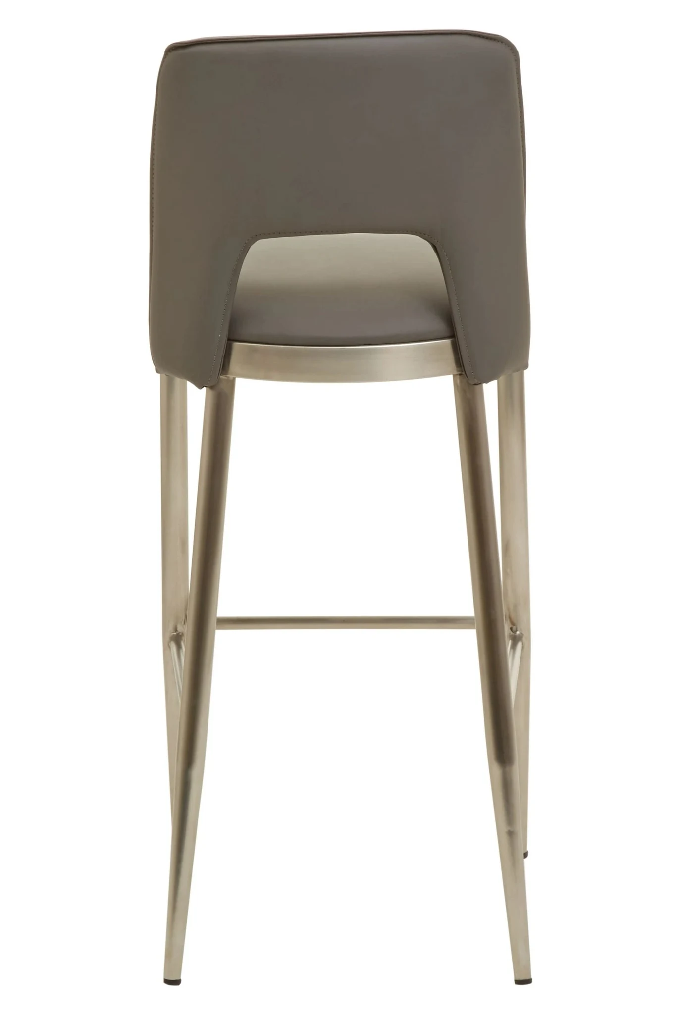 Gilden Grey Leather Effect Bar Chair - Seating, photo 5 of 8