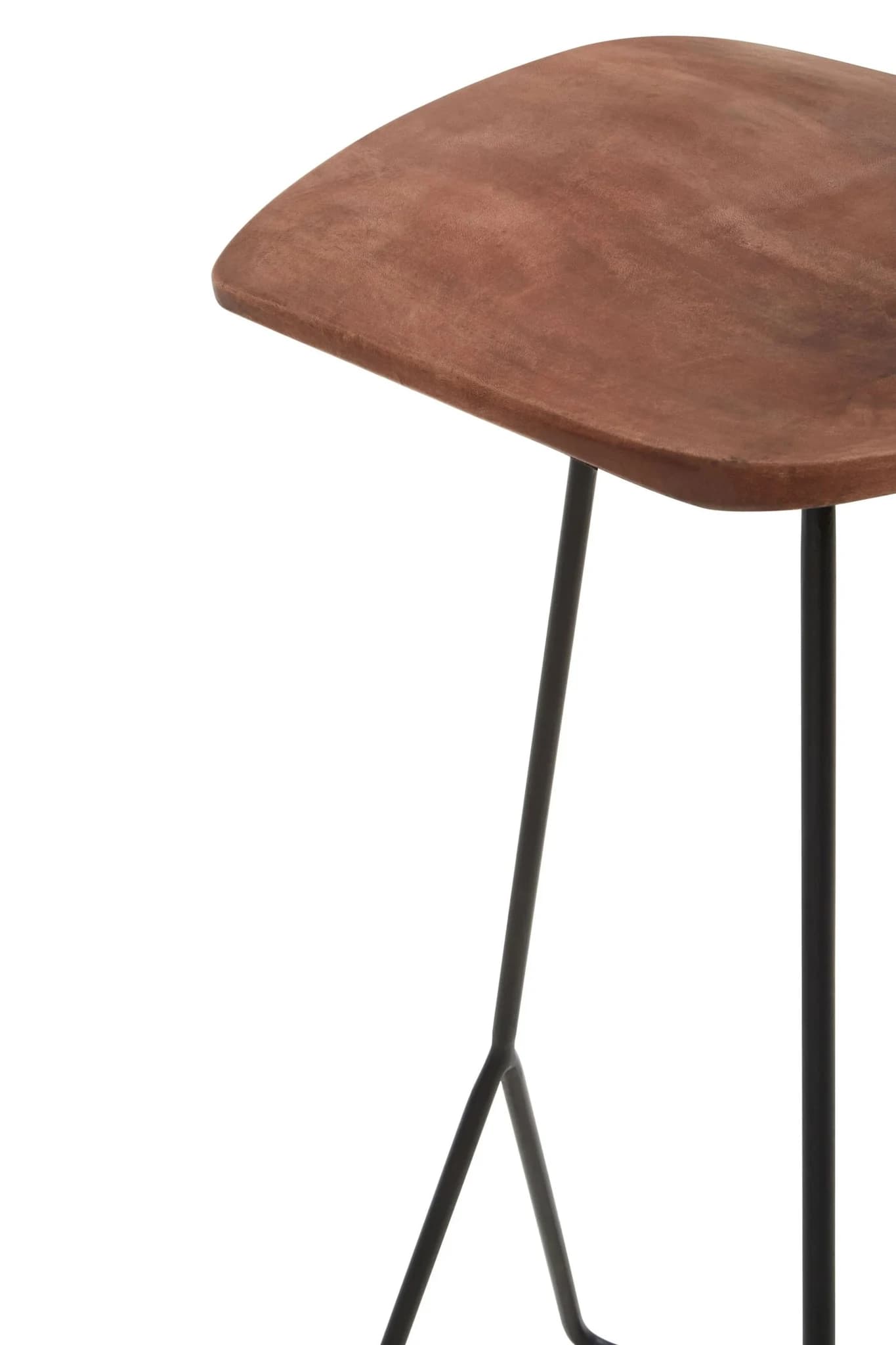 Nandri Acacia Wood with Black Frame Bar Stool - Seating, photo 7 of 8