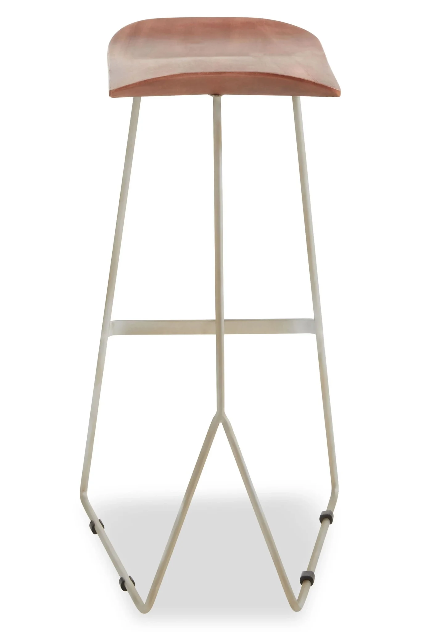 Nandri Acacia Wood with Antique Silver Frame Bar Stool - Seating, photo 2 of 8