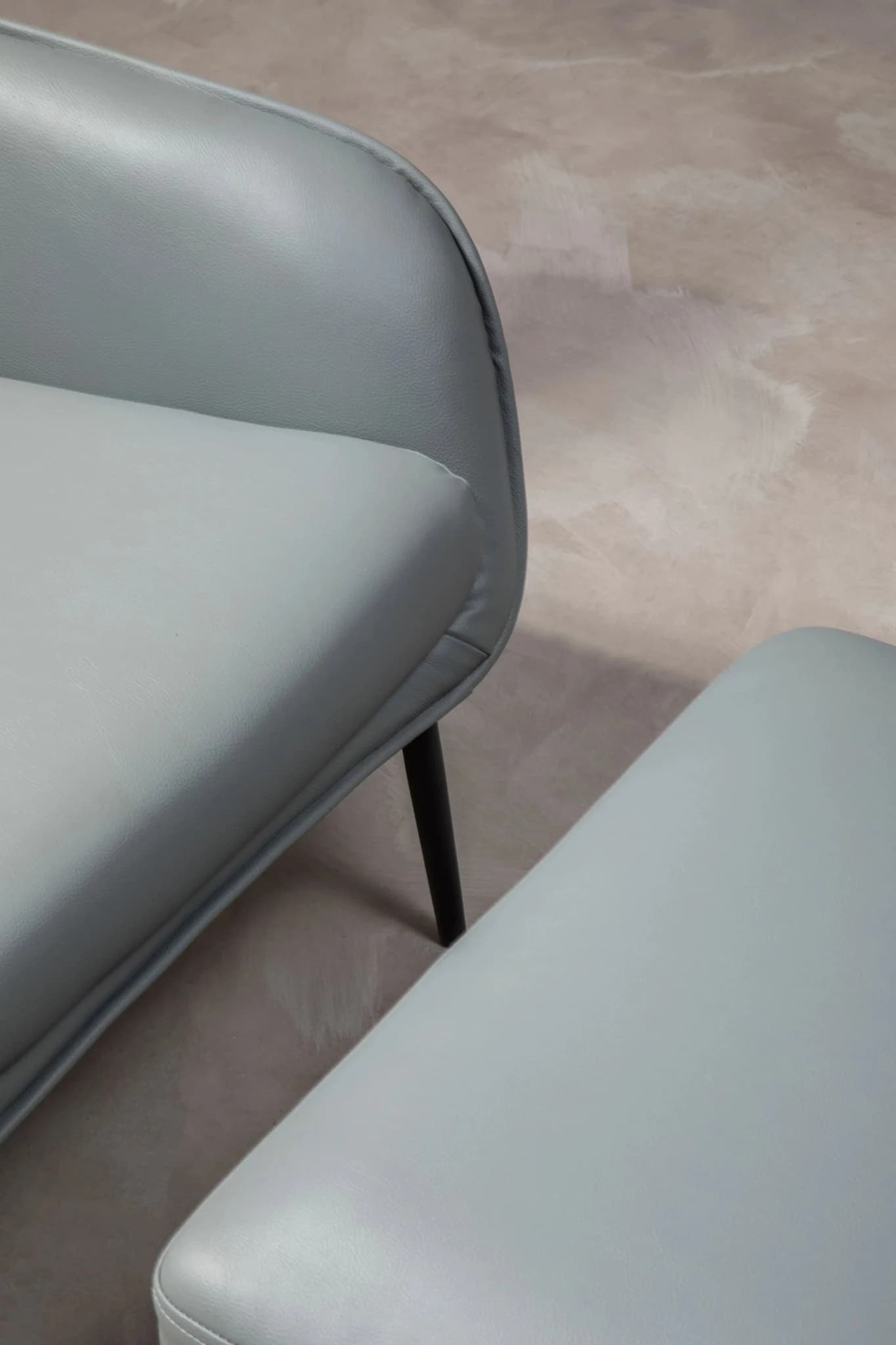 Kalo Grey Velvet Swivel Lounge Chair - Seating, photo 2 of 8