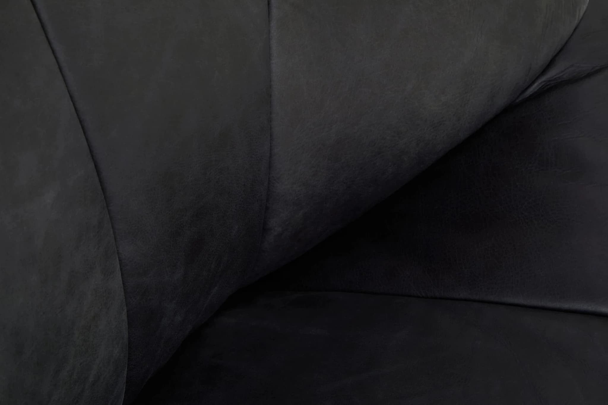 Hoxton Antique Black Leather Lounge Cocoon Chair - Seating, photo 8 of 8