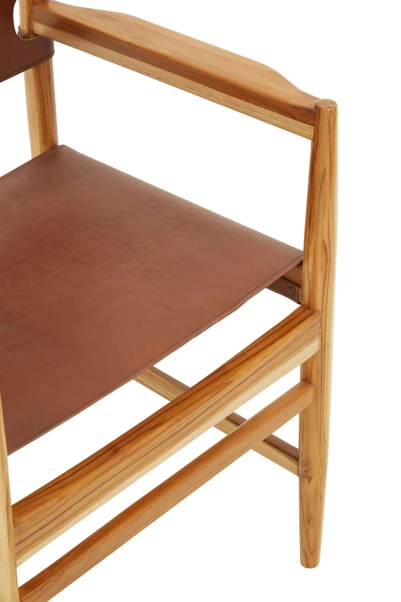 Kendari Antique Brown Leather Chair - Seating, photo 7 of 8