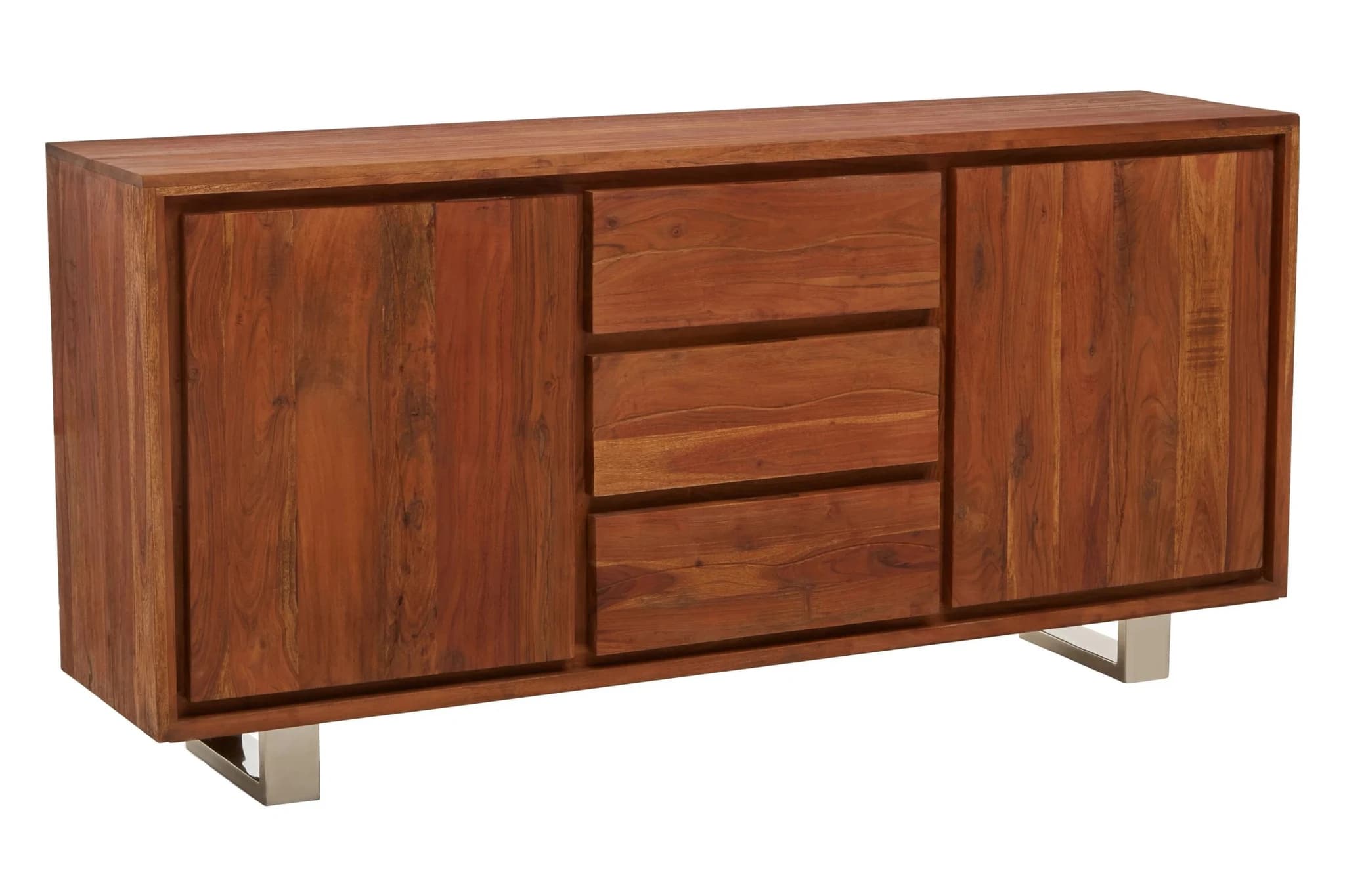 Simla Acacia Wood 2 Doors and 3 Drawers Sideboard - Bookcases & shelving, photo 8 of 8
