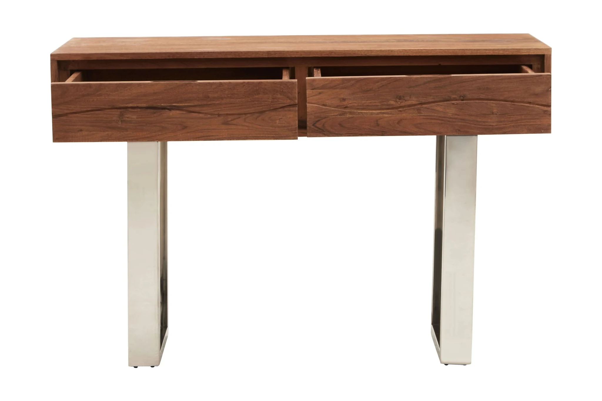 Simla Acacia Wood Two Drawer Console Table - Tables, photo 8 of 8