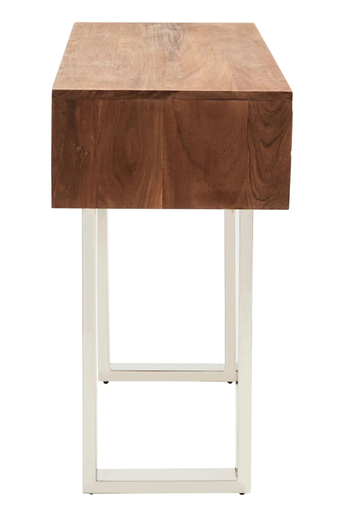 Simla Acacia Wood Two Drawer Console Table - Tables, photo 6 of 8