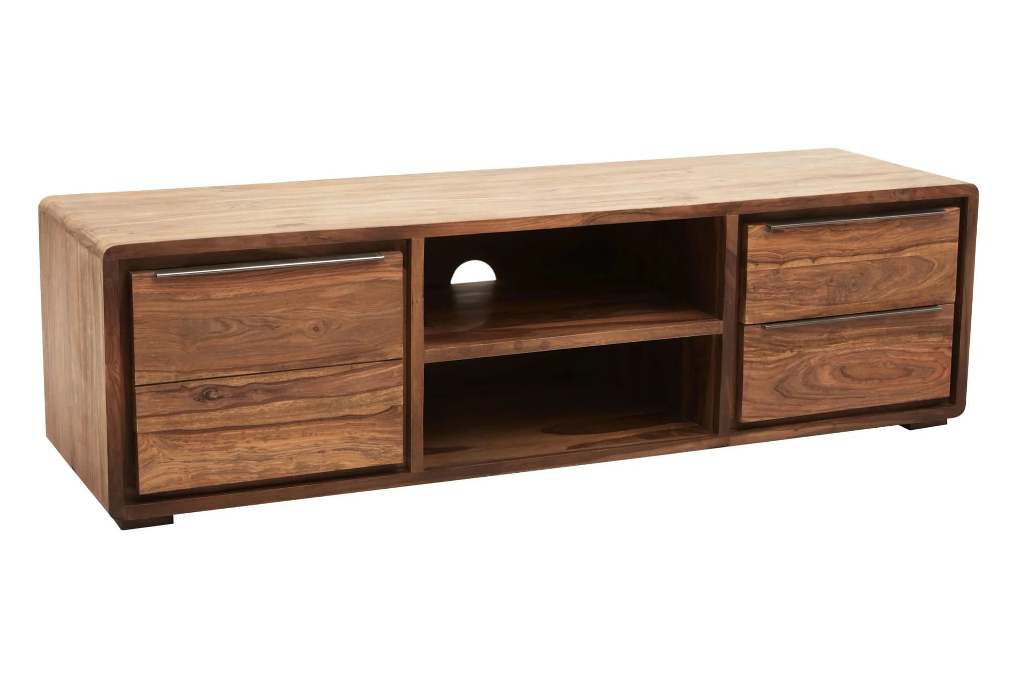 Surati Sheesham And Acacia Wood Media Unit - Bookcases & shelving, photo 4 of 8
