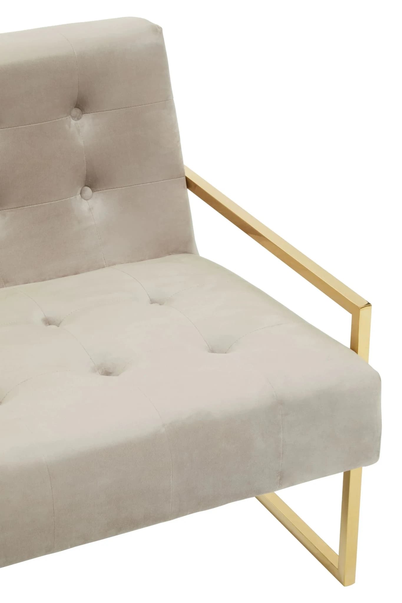 Azalea Two Seat Mink Velvet Sofa - Seating, photo 7 of 7