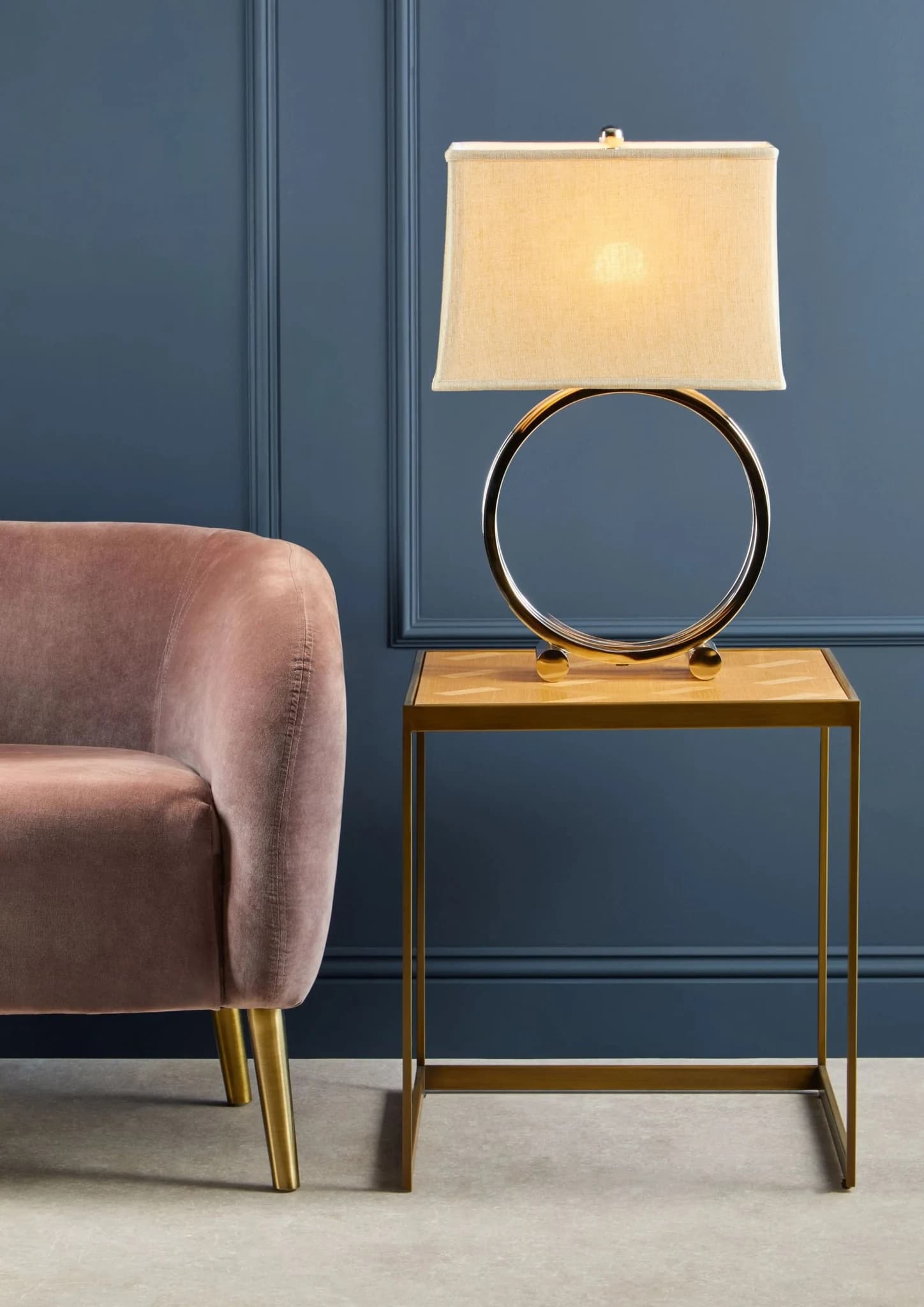 Yasmeen Pink Velvet Armchair - Seating, photo 2 of 8