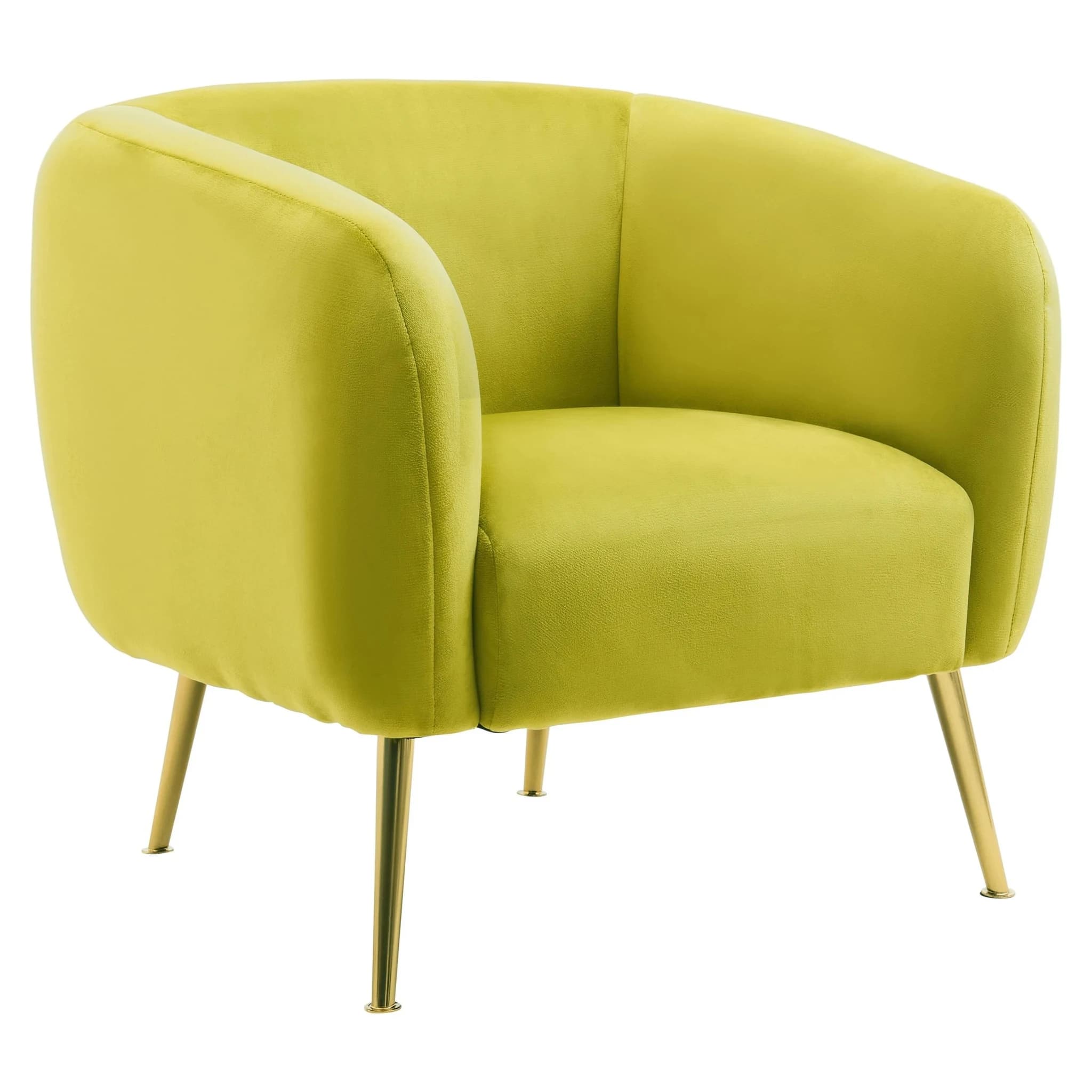 Yasmeen Olive Velvet Armchair - Seating, photo 4 of 8