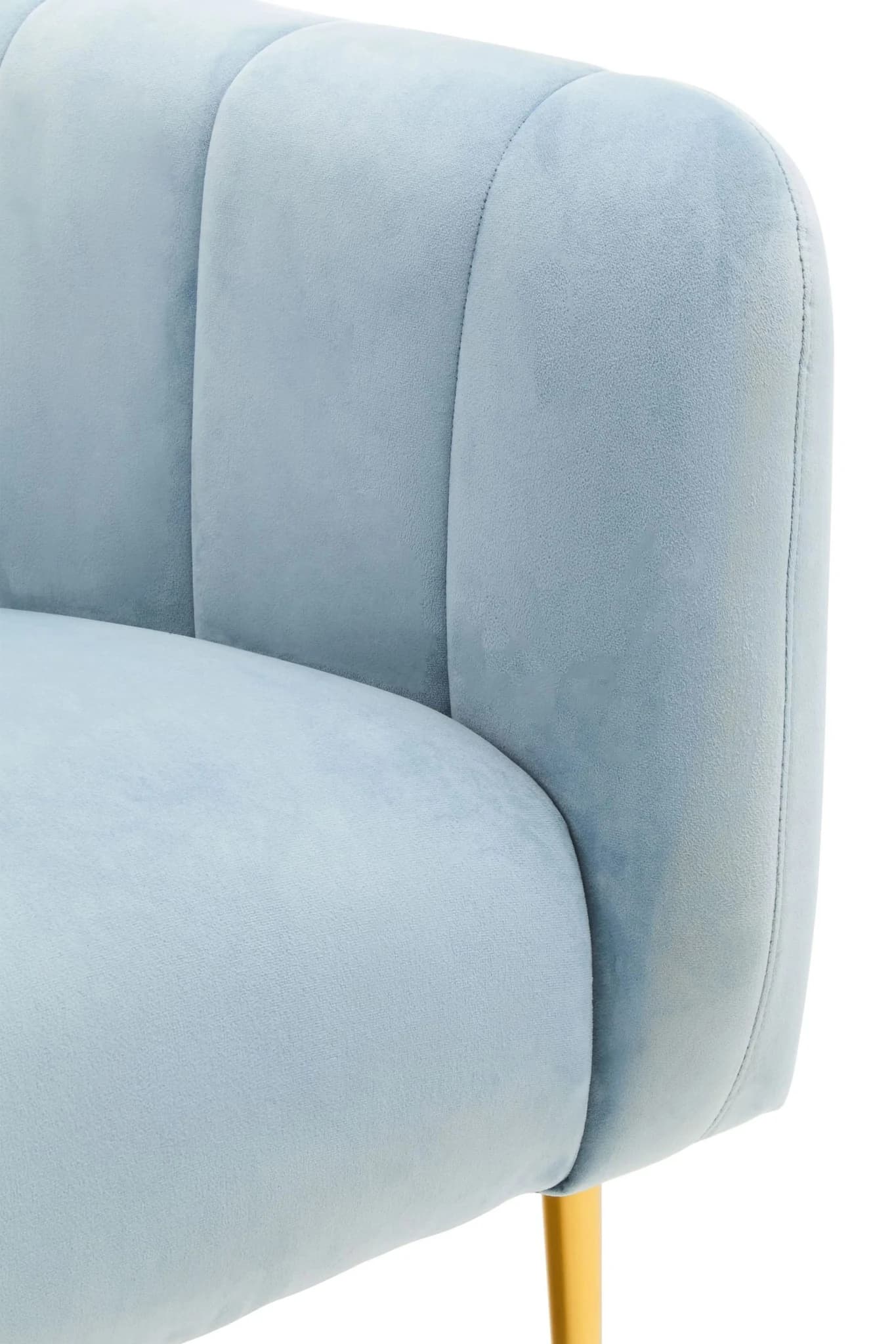 Yasmeen Blue Velvet Armchair - Seating, photo 6 of 8