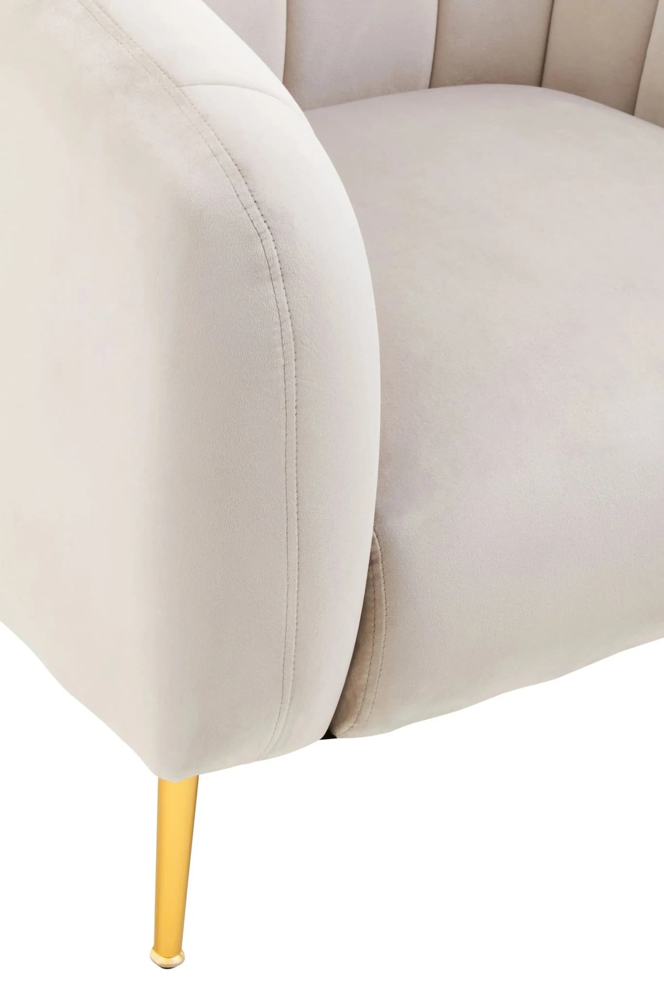 Yasmeen Silver Grey Velvet Armchair - Seating, photo 7 of 8
