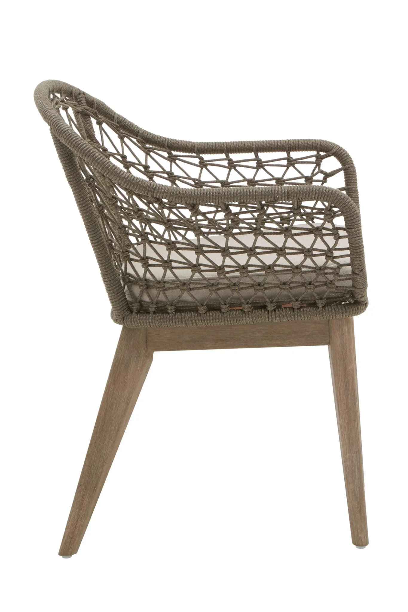 Opus Grey Woven Rope Chair with Cushioned Seat - Seating, photo 3 of 8