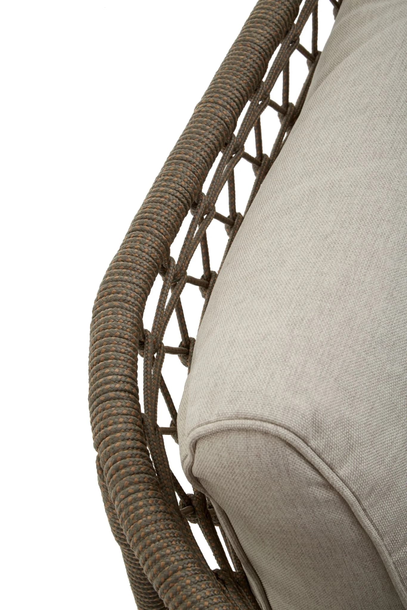 Opus Grey Woven Rope Three Seater Sofa with Cushions - Seating, photo 8 of 8