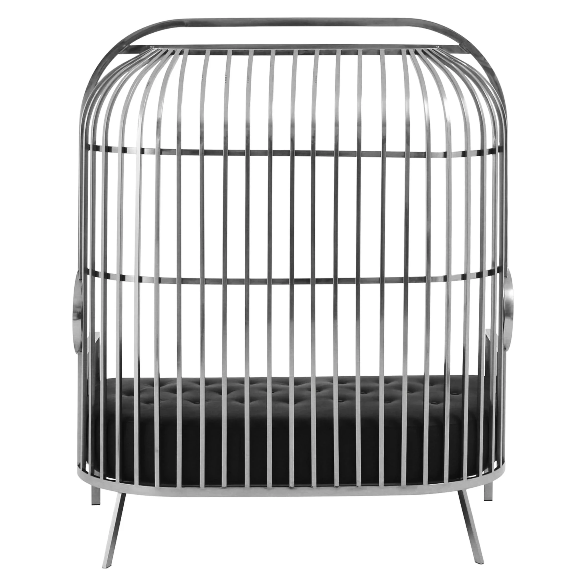 Eliza Silver Dome Cage Two Seat Sofa - Seating, photo 2 of 8