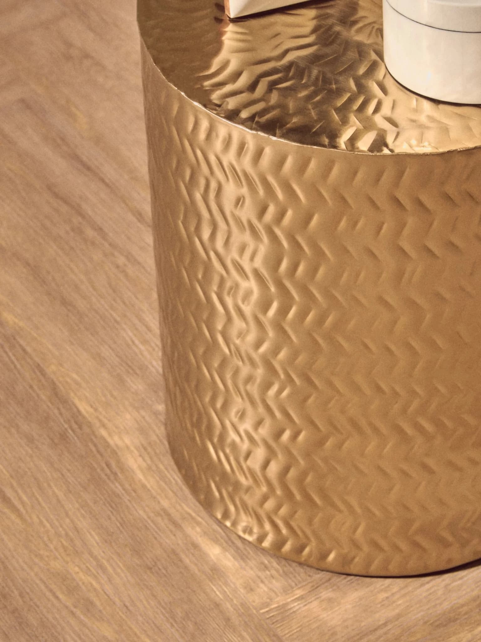 Templar Set of 2 Gold Finish Side Tables and Stools - Seating, photo 8 of 8