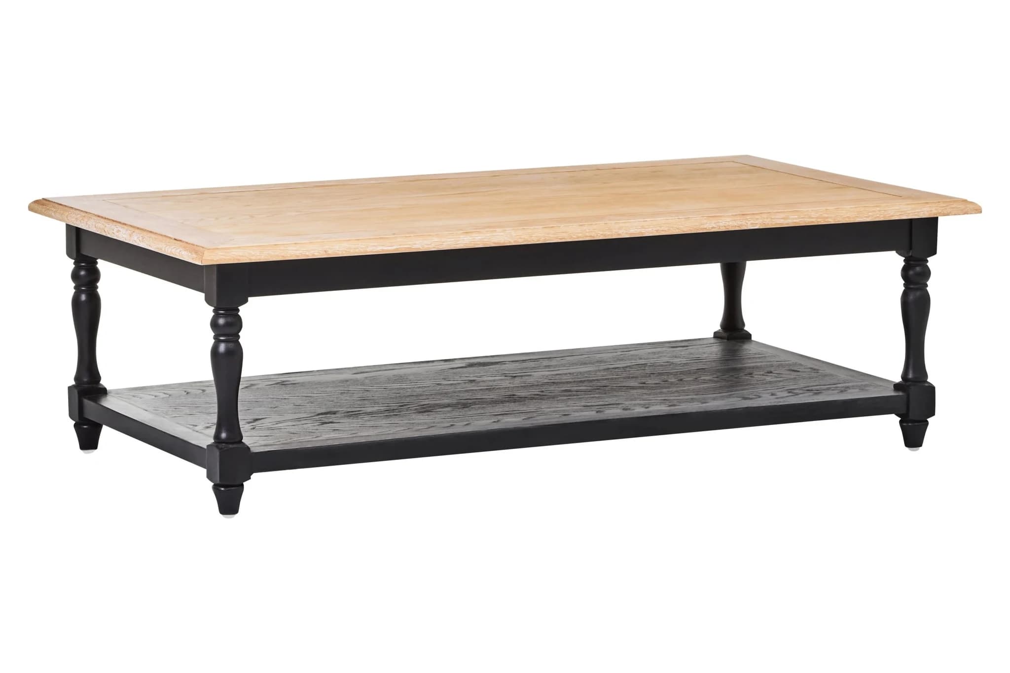 Kensington Townhouse Grey Wash and Antique Black Rectangular Coffee Table - Tables, photo 8 of 8