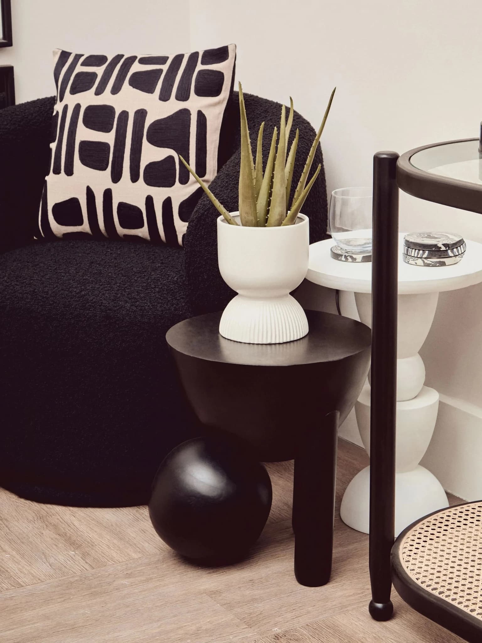 Cebu Rattan and Glass 2 Tier Console Table - Tables, photo 2 of 8