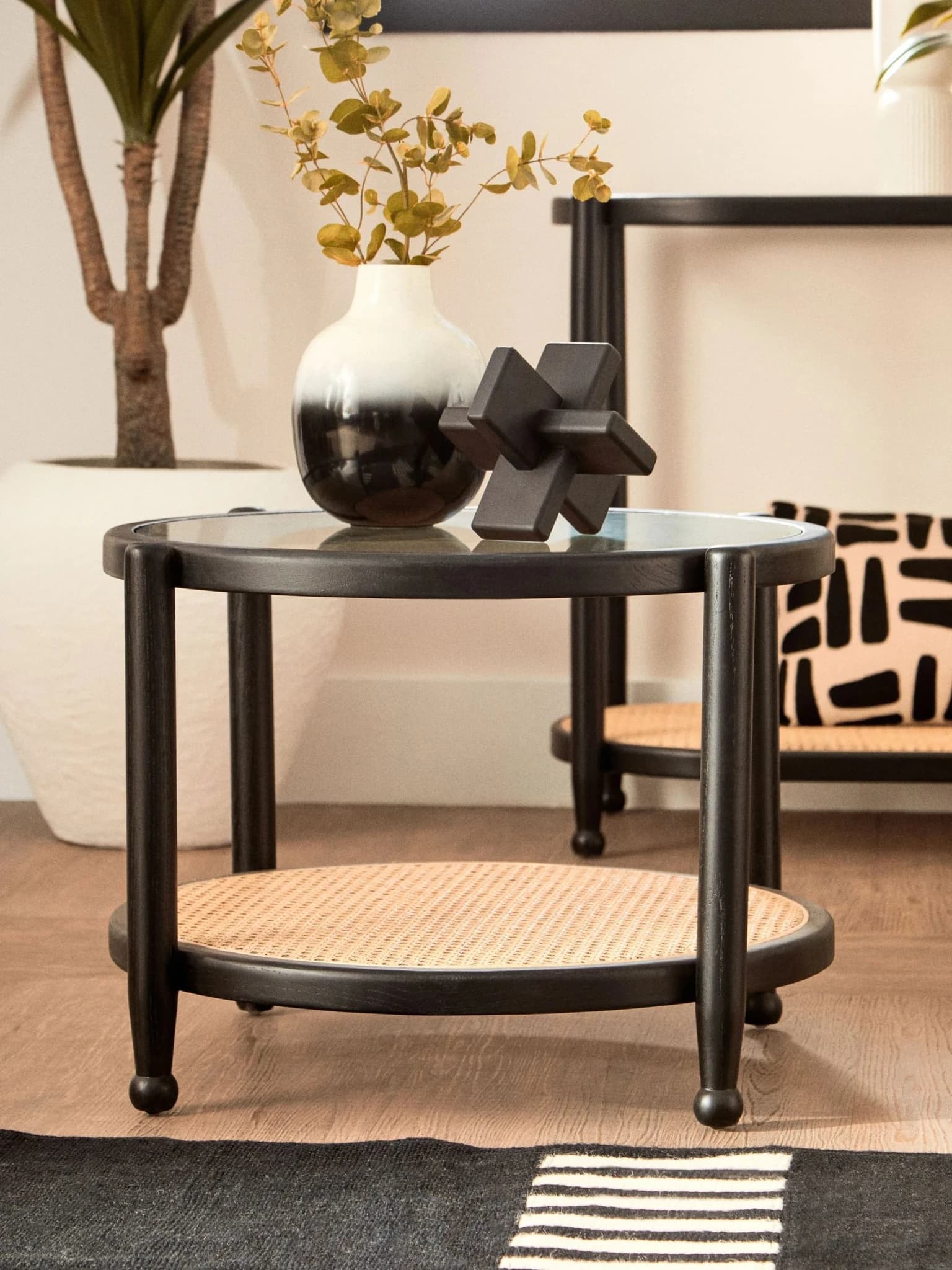 Cebu Rattan and Glass Coffee Table - Tables, photo 5 of 8