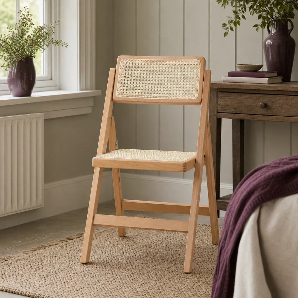 Cebu Beech Wood Frame Folding Chair - Seating, photo 1 of 8