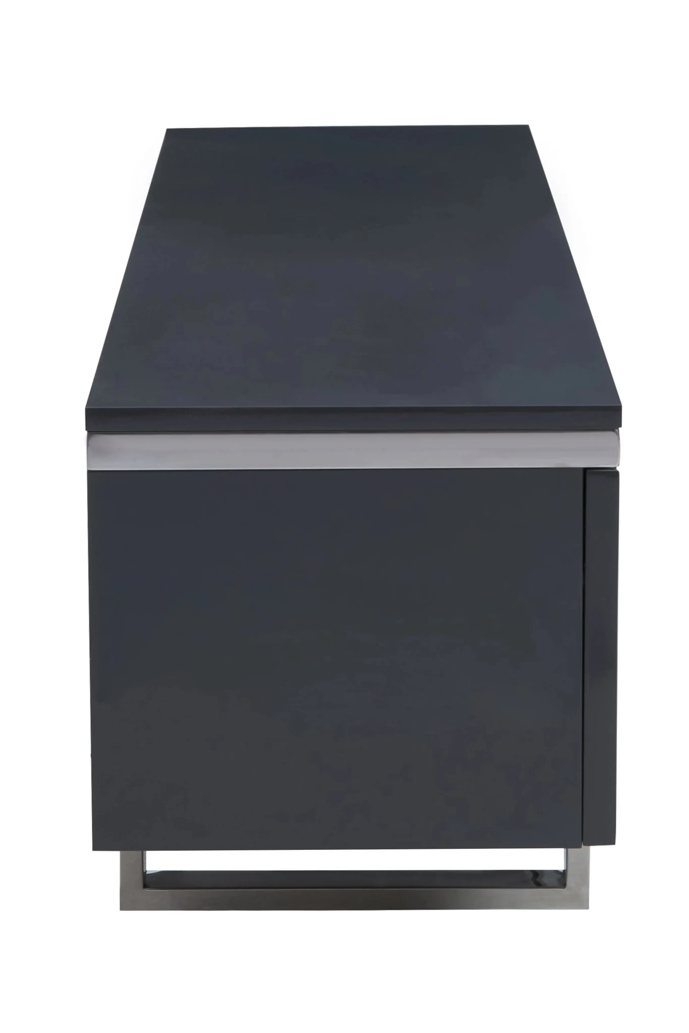 Genoa Grey Gloss Finish Media Unit - Bookcases & shelving, photo 3 of 8