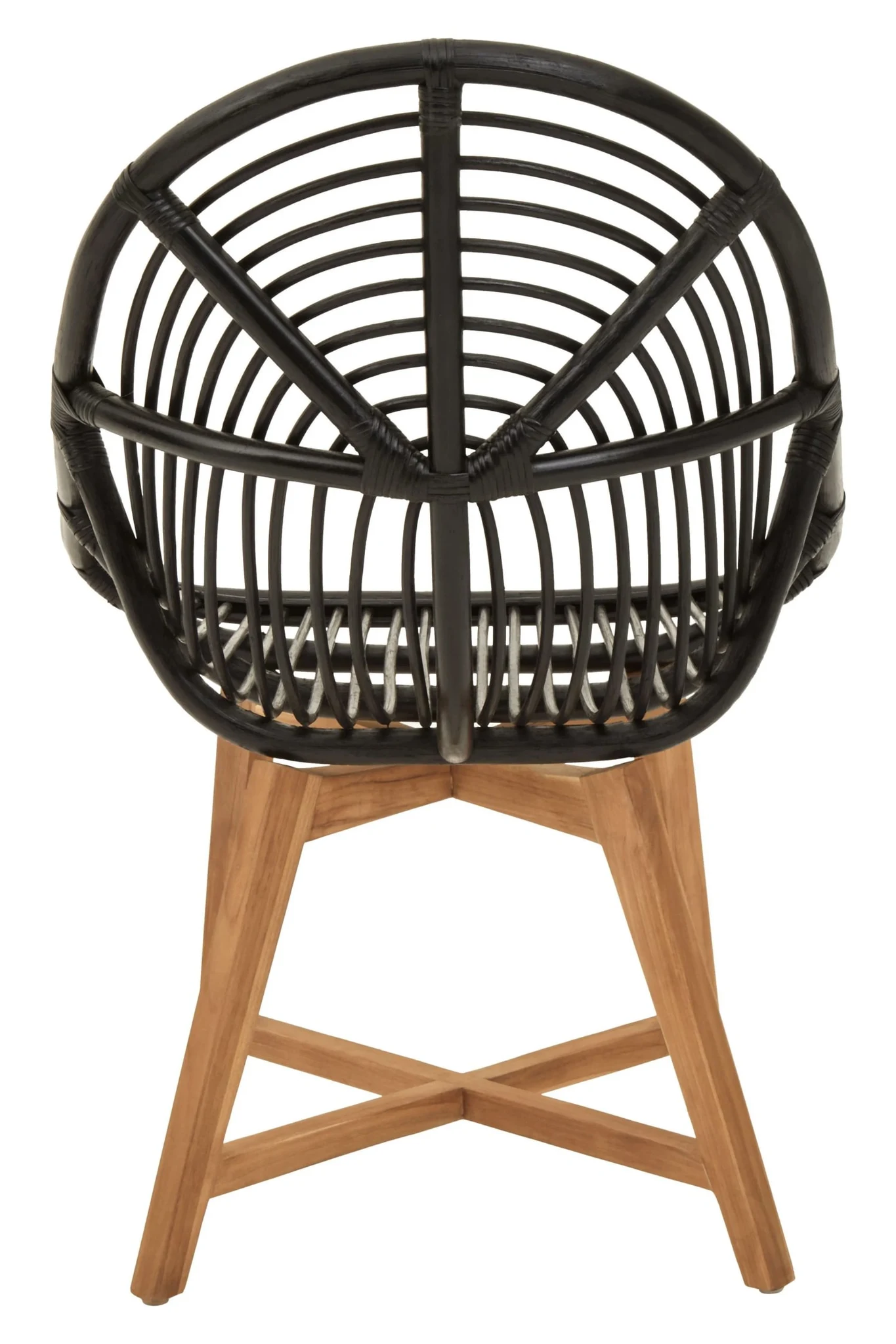 Manado Black Natural Rattan And Teak Chair - Seating, photo 2 of 8