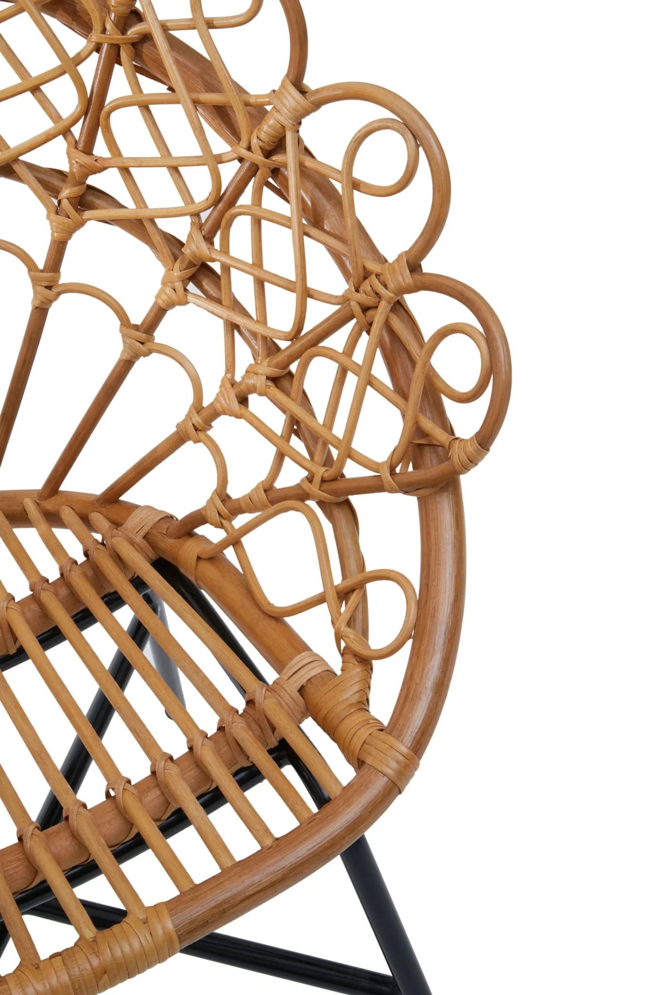 Java Natural Rattan Peacock Accent Chair - Seating, photo 6 of 8