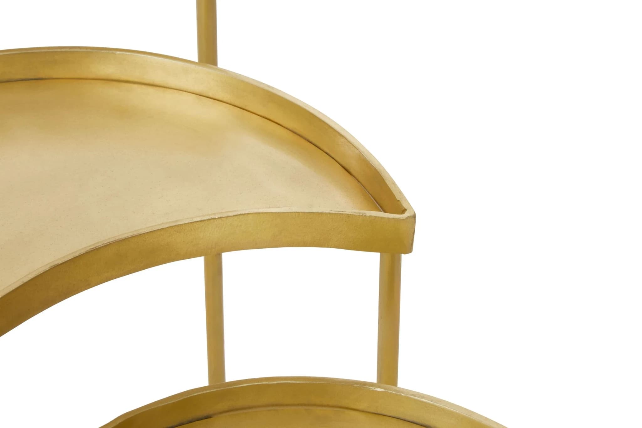 Suar Antique Brass Finish Set of 3 Nesting Tables - Tables, photo 6 of 8