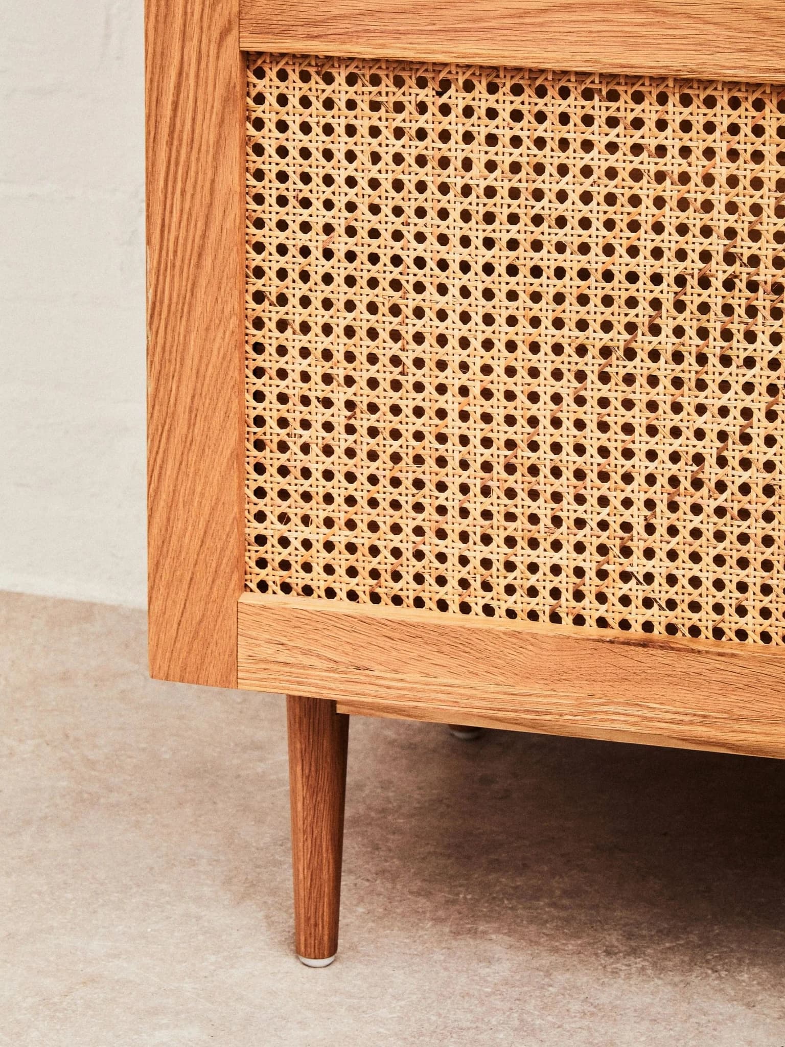 Lyon Rattan and Oak Wood 2 Door Wardrobe - Furniture, photo 7 of 8
