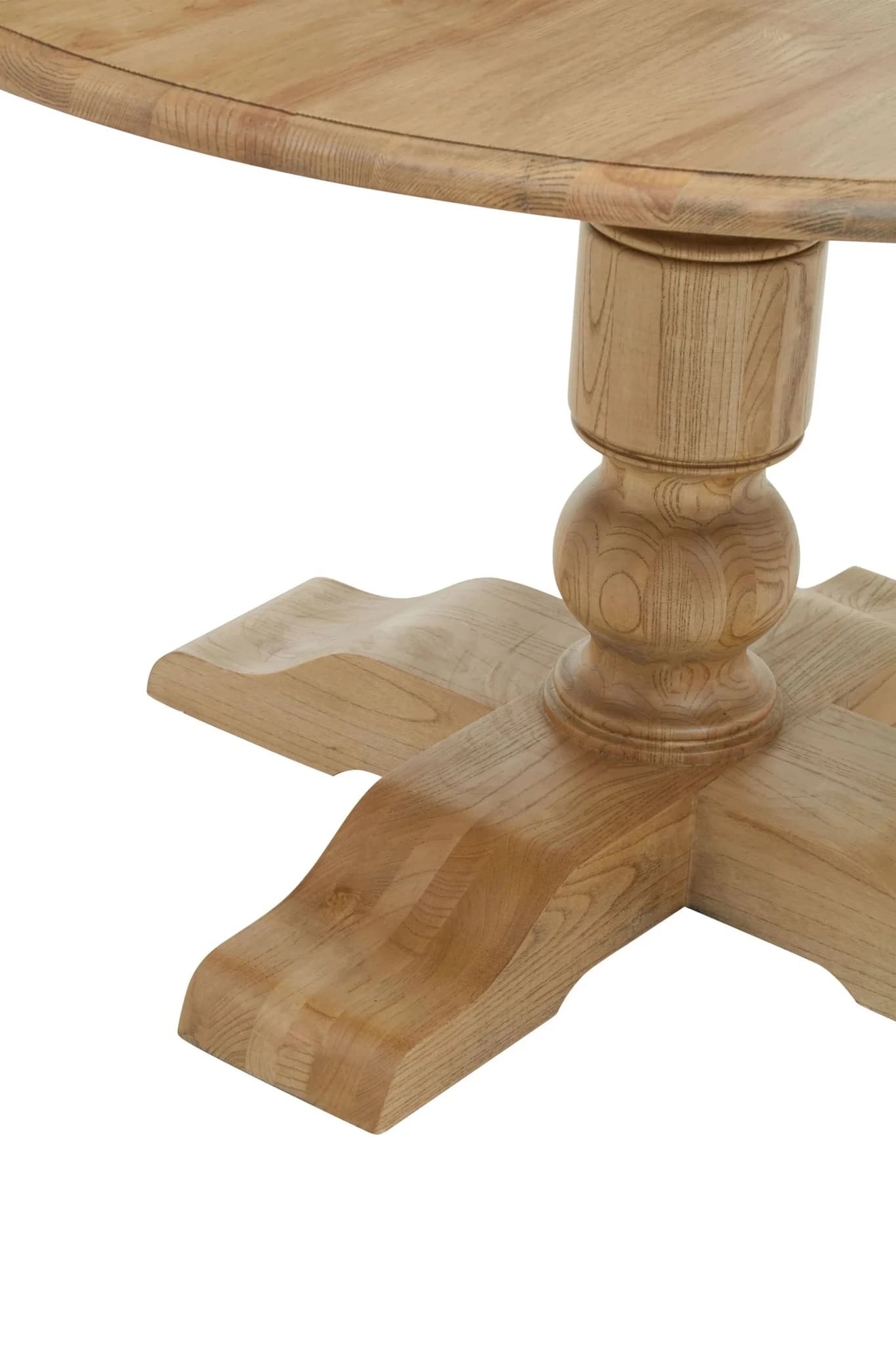 Parkside Oak Wood Round Dining Table - Tables, photo 5 of 6