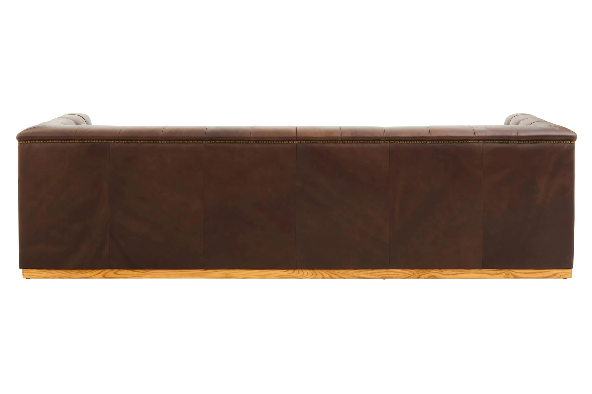 King Dark Brown Leather Three Seat Modern Chesterfield Sofa - Seating, photo 2 of 8