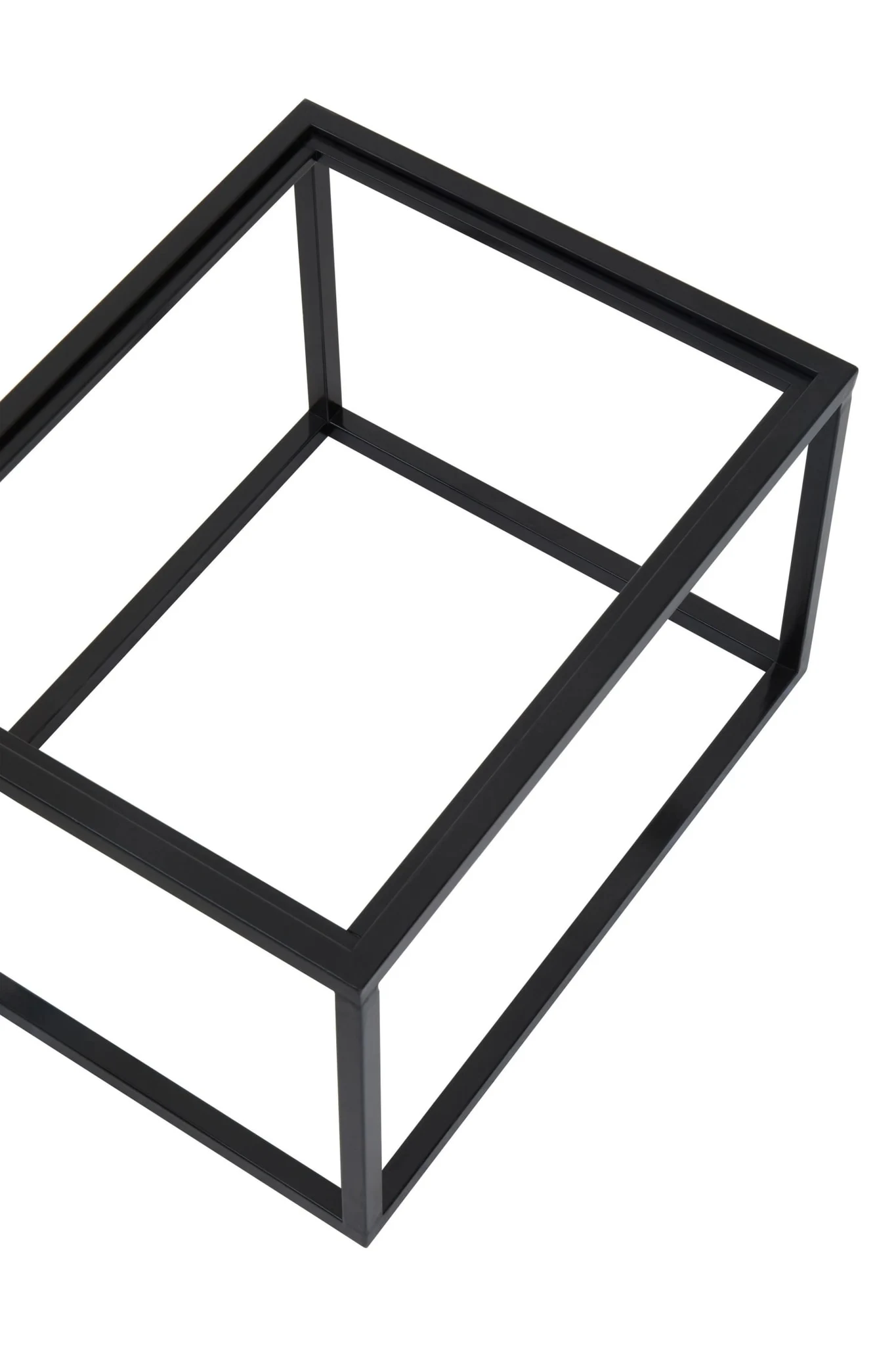 Celina Black and Gold Set Of 2 Nesting Tray Tables - Tables, photo 7 of 8