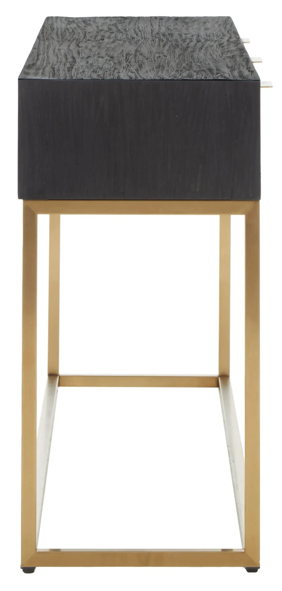 Siena Black and Natural Oak Wood Console Table with Drawers - Tables, photo 3 of 8