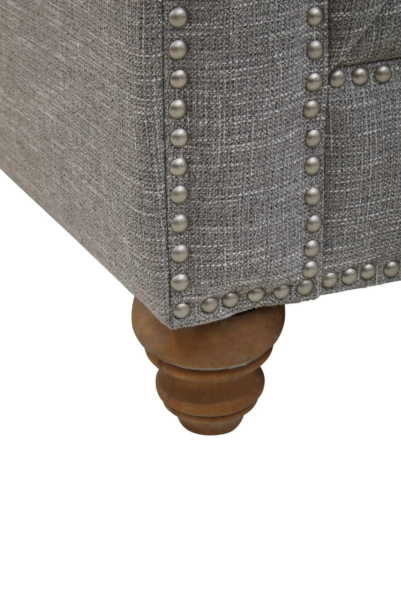 Stella Grey Linen 3 Seater Chesterfield Sofa - Seating, photo 6 of 8