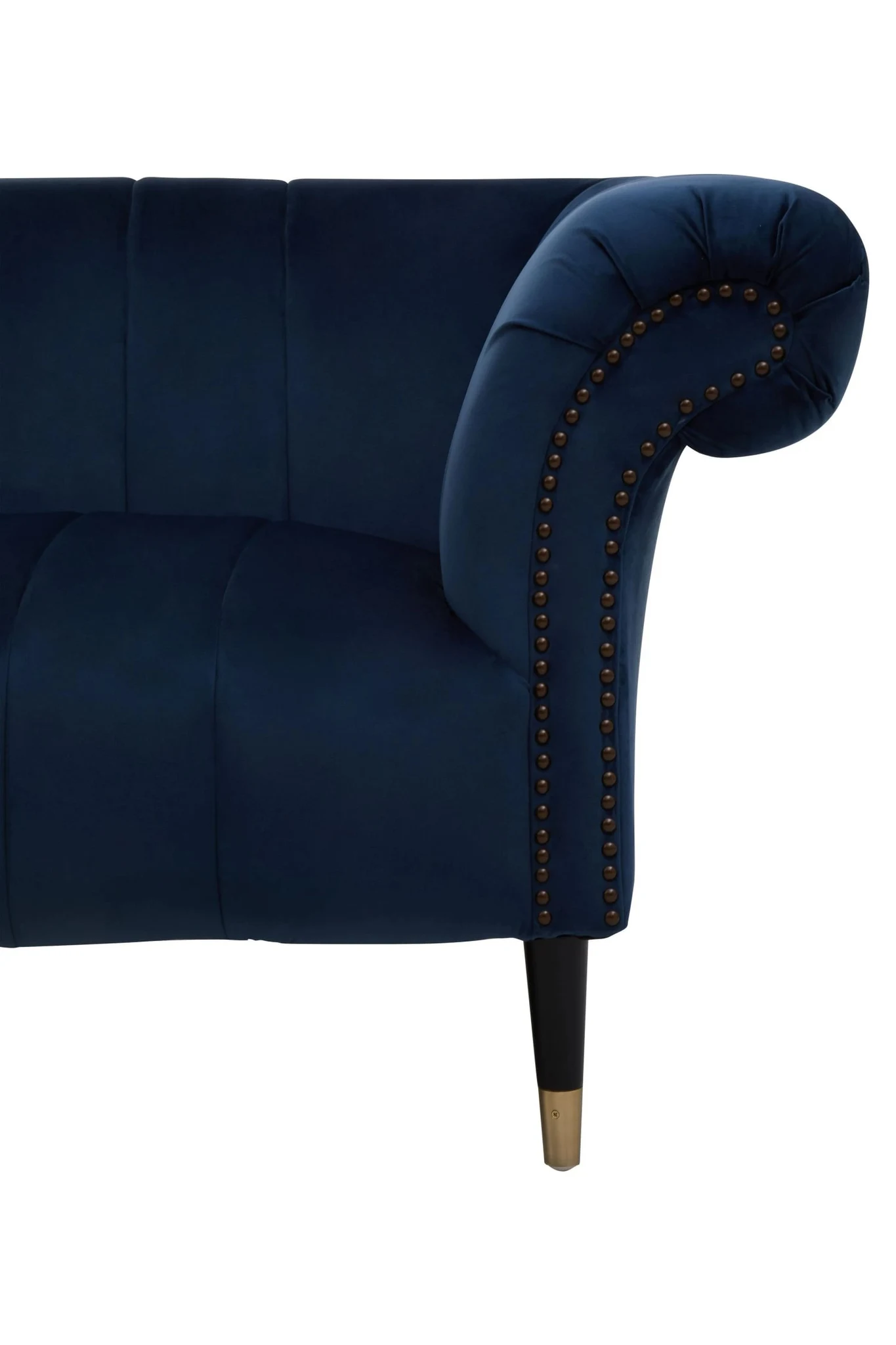 Siena Two Seat Midnight Blue Velvet Sofa - Seating, photo 8 of 8