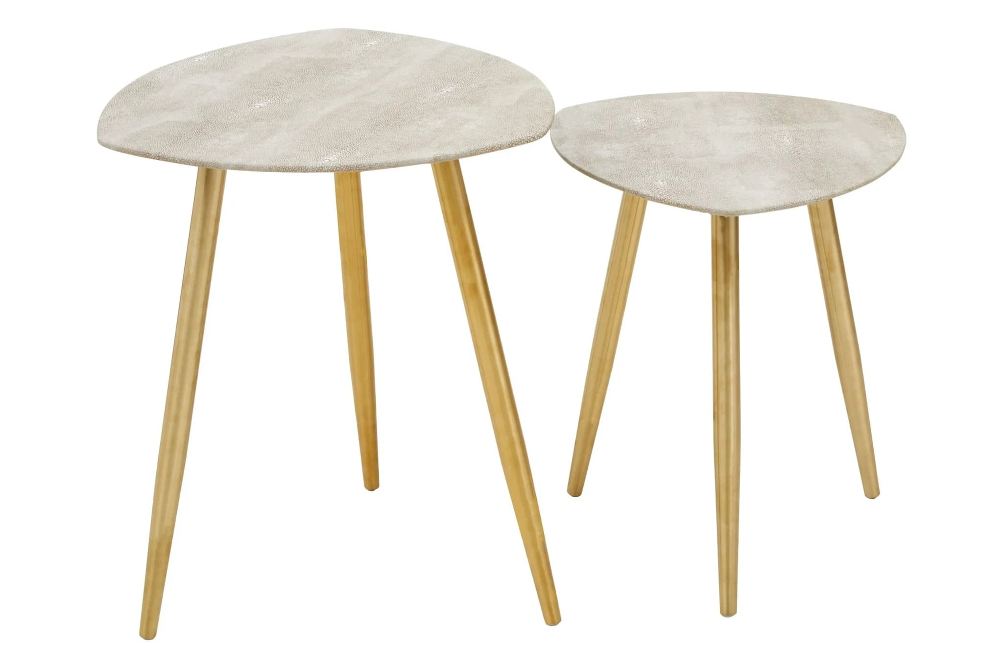 Cadio Shagreen Effect Set Of Two Side Tables - Tables, photo 8 of 8