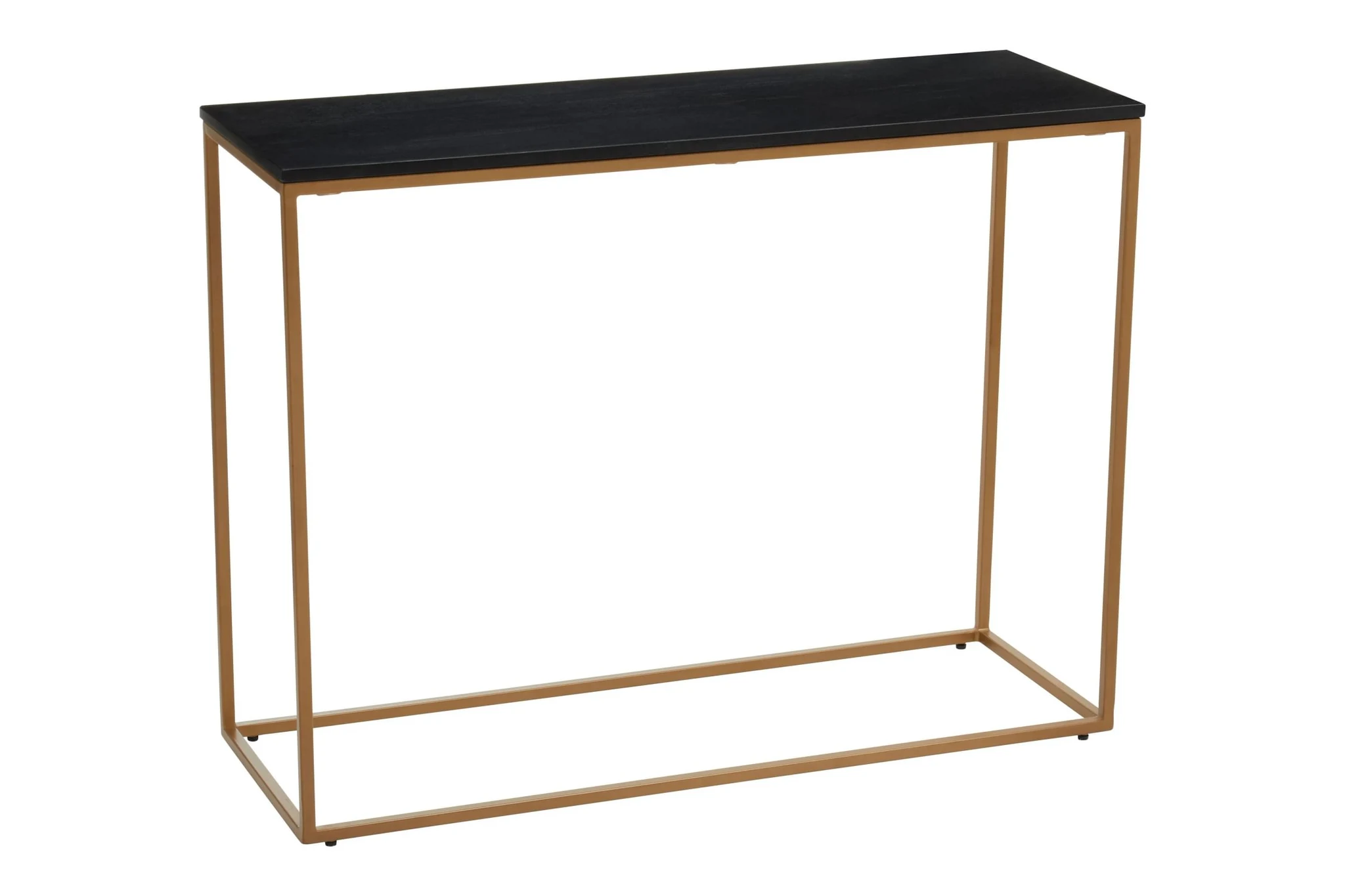 Varana Black Marble Top Console Table With Gold Iron Frame - Tables, photo 7 of 8