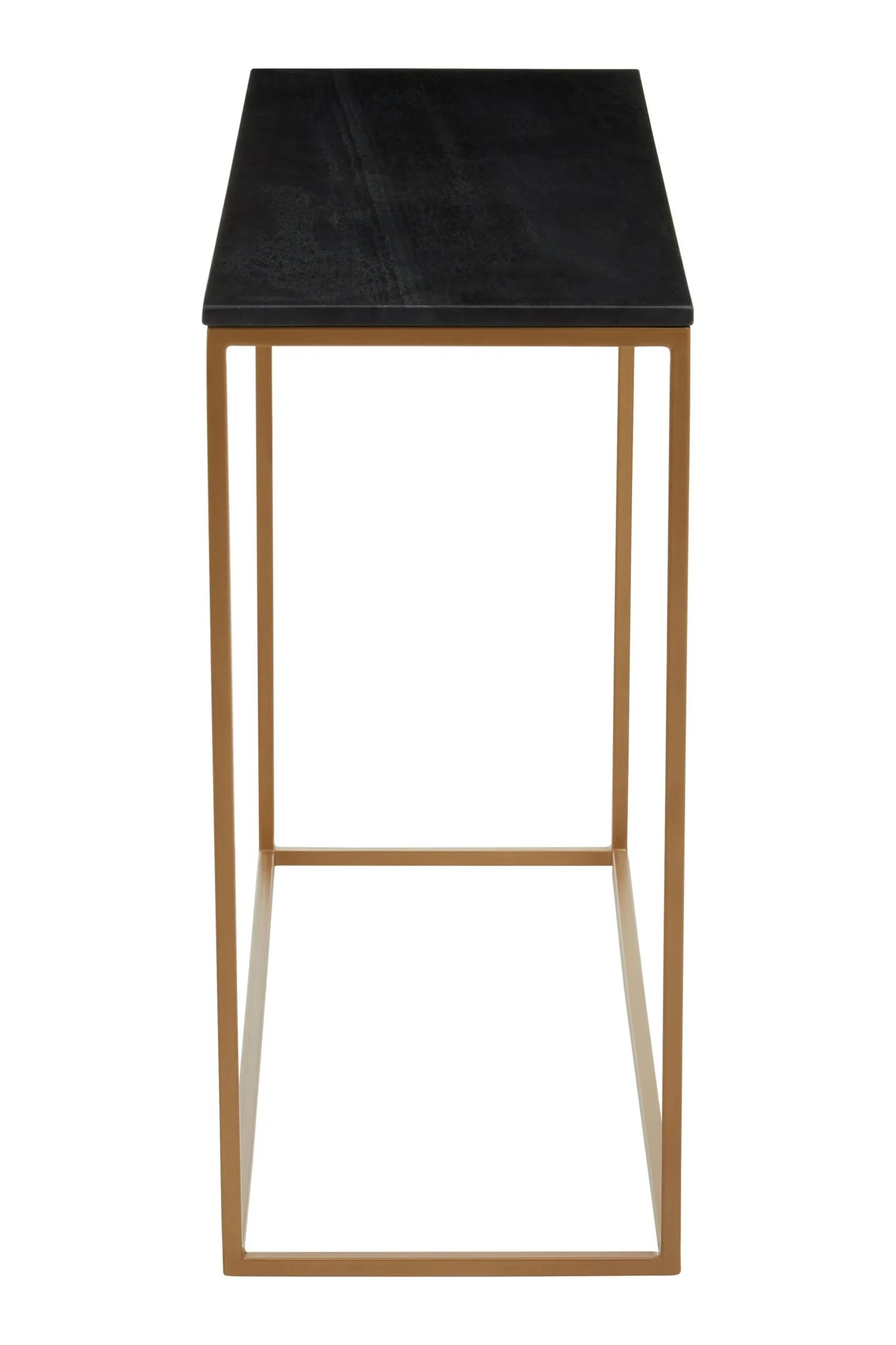 Varana Black Marble Top Console Table With Gold Iron Frame - Tables, photo 6 of 8