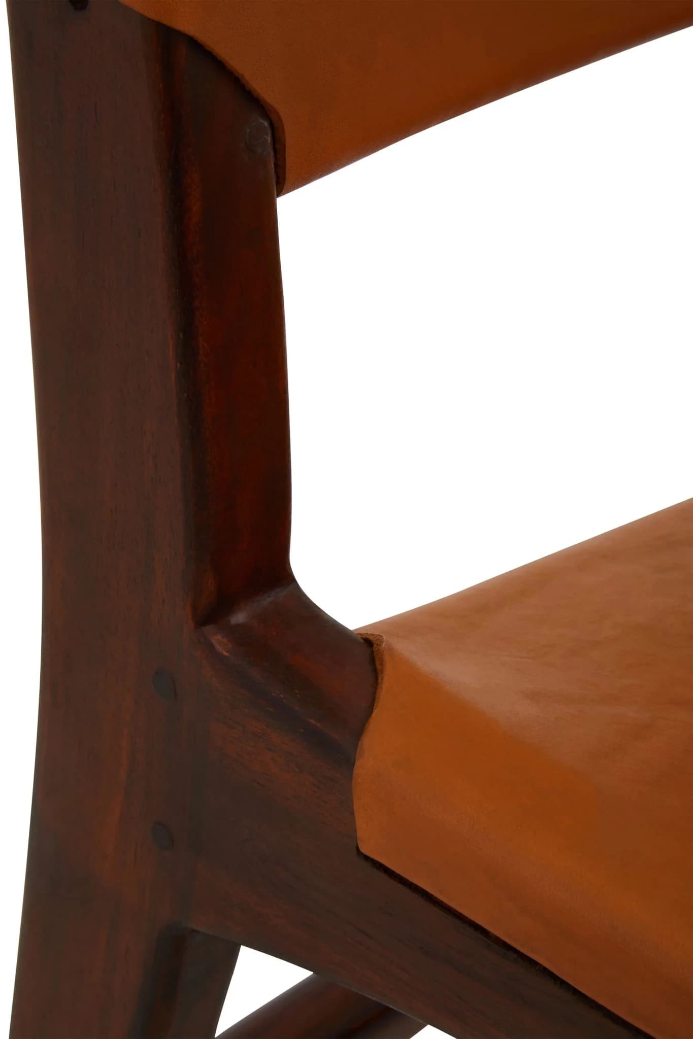 Inca Antique Brown Leather Chair - Seating, photo 7 of 8