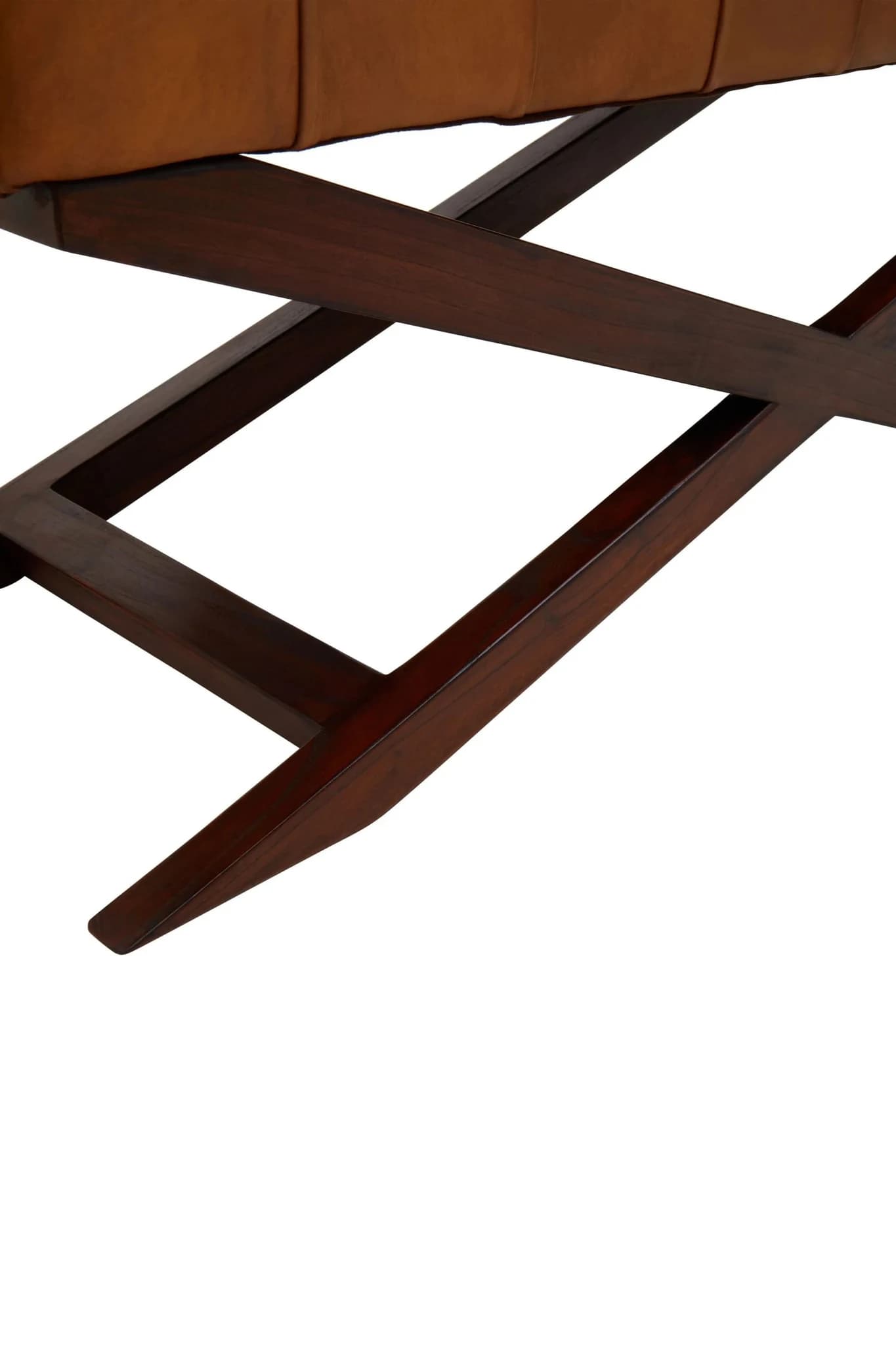 Inca Brown Leather Bench with Cedarwood Base - Seating, photo 8 of 8