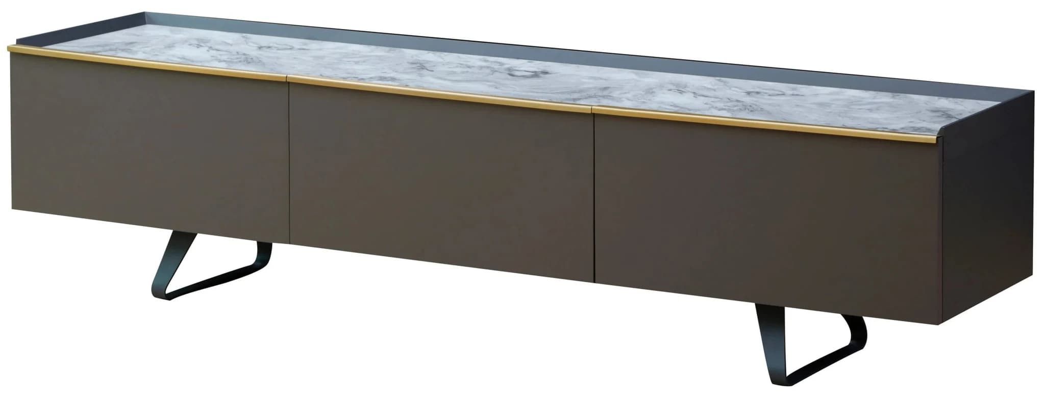 Spezia Grey Marble Top Media Unit - Bookcases & shelving, photo 2 of 2