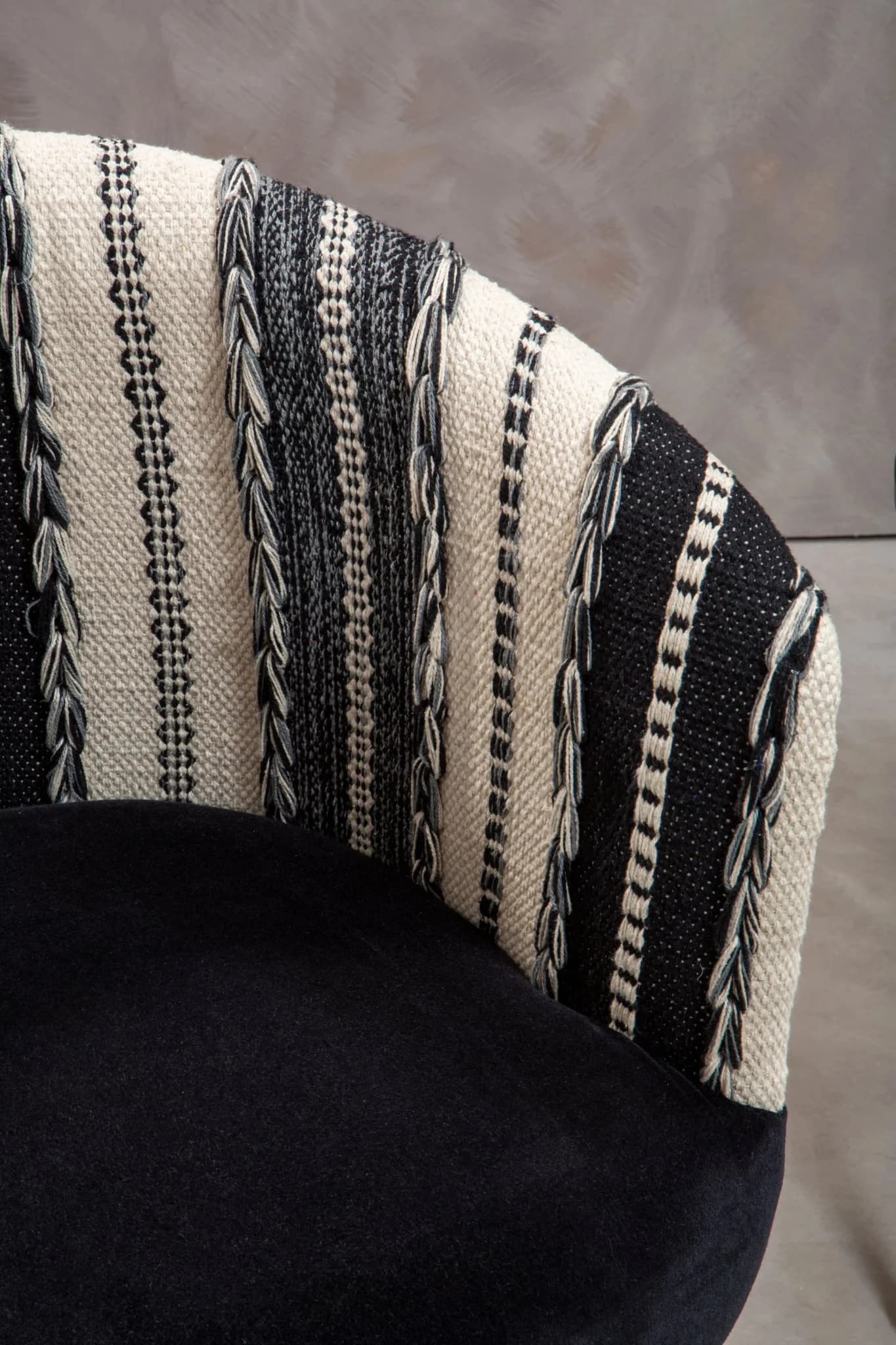 Cefena Black and White Chair - Seating, photo 3 of 8