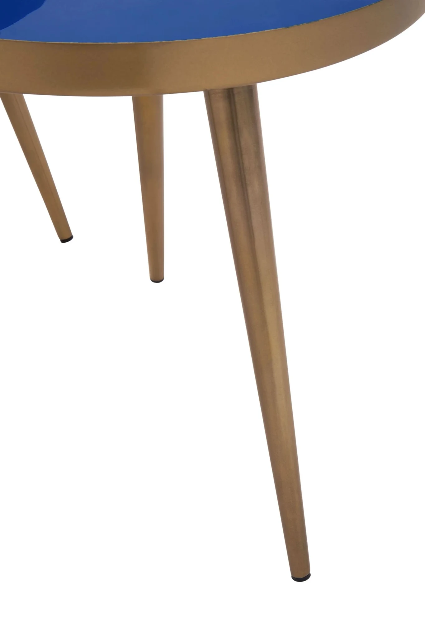 Amira Blue Enamel Set of 2 Side Tables - Tables, photo 4 of 7