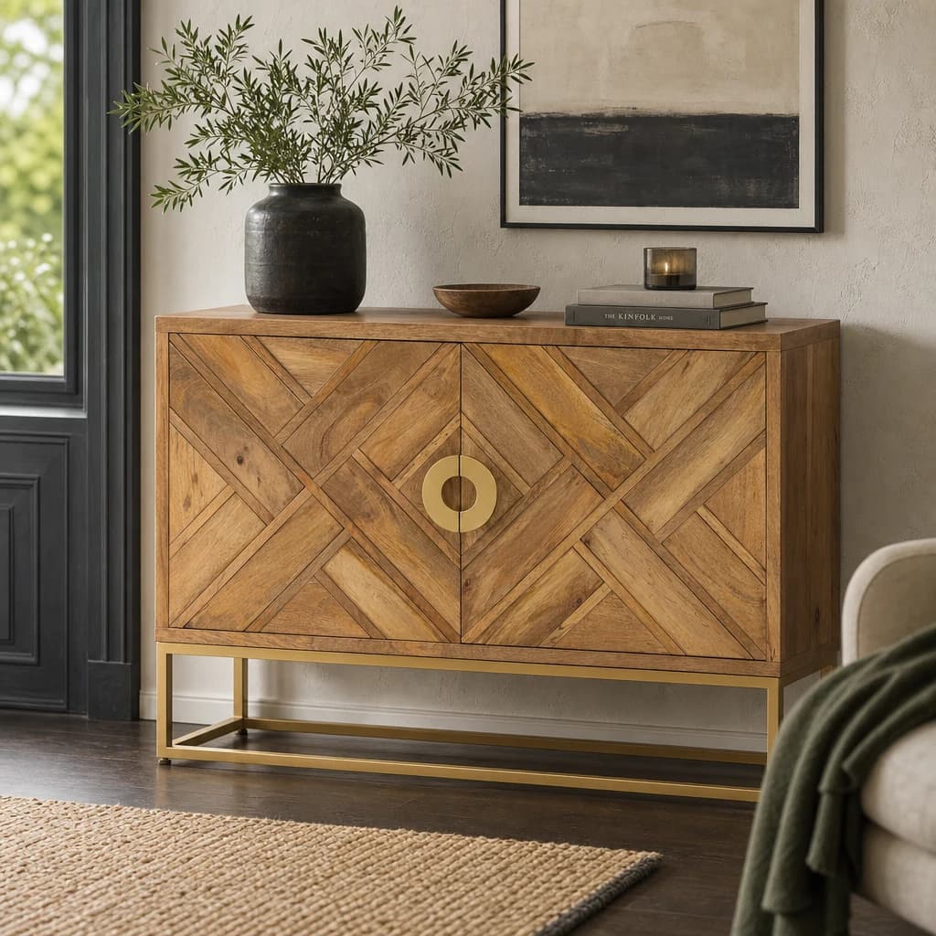 Sedea Mango Wood 2 Door Sideboard - Bookcases & shelving, photo 1 of 8