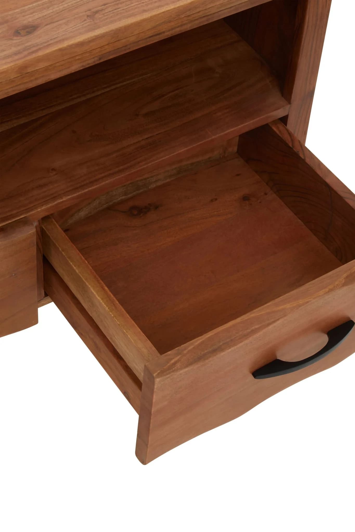 Nashik Two Drawer Acacia Media Unit - Bookcases & shelving, photo 7 of 8
