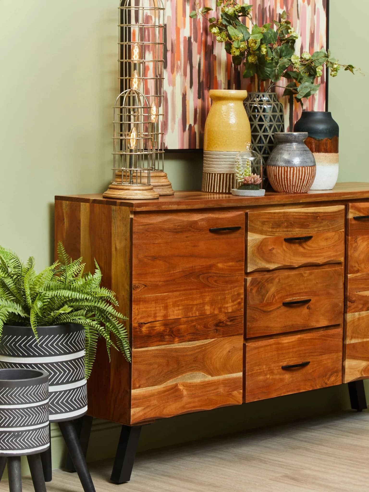Nashik Large Acacia Sideboard - Bookcases & shelving, photo 4 of 8
