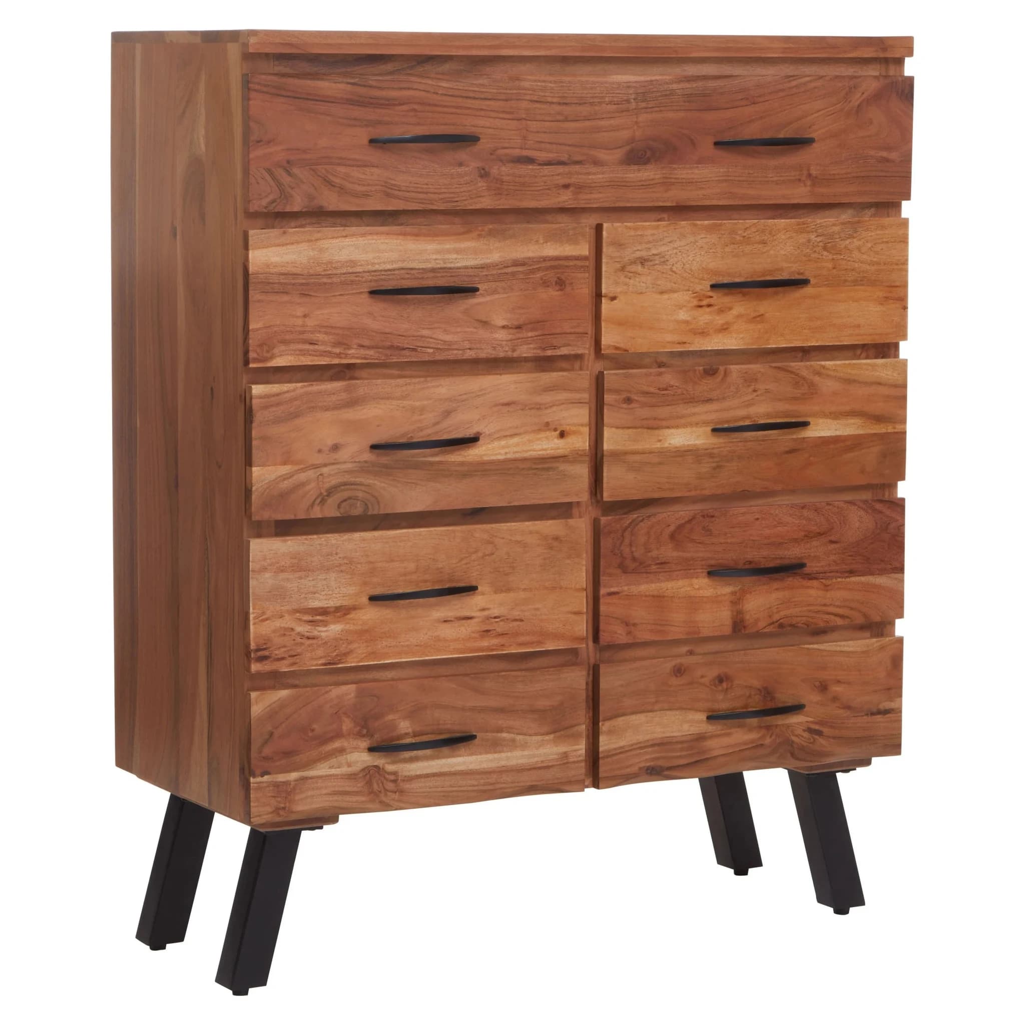 Nashik 9 Drawer Acacia Chest - Furniture, photo 7 of 8