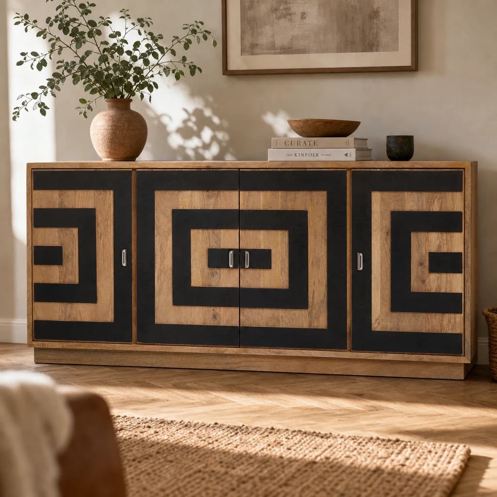 Salem 4 Door Mango Wood Sideboard - Bookcases & shelving, photo 1 of 8