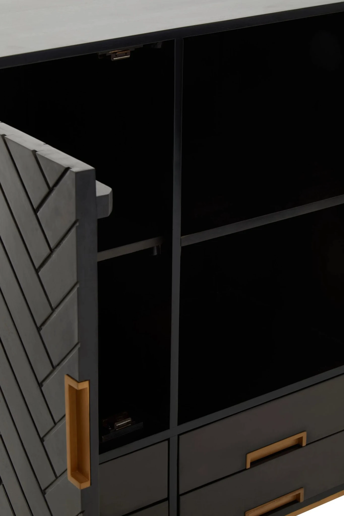Kochi Black Mango Wood Cabinet - Bookcases & shelving, photo 6 of 8