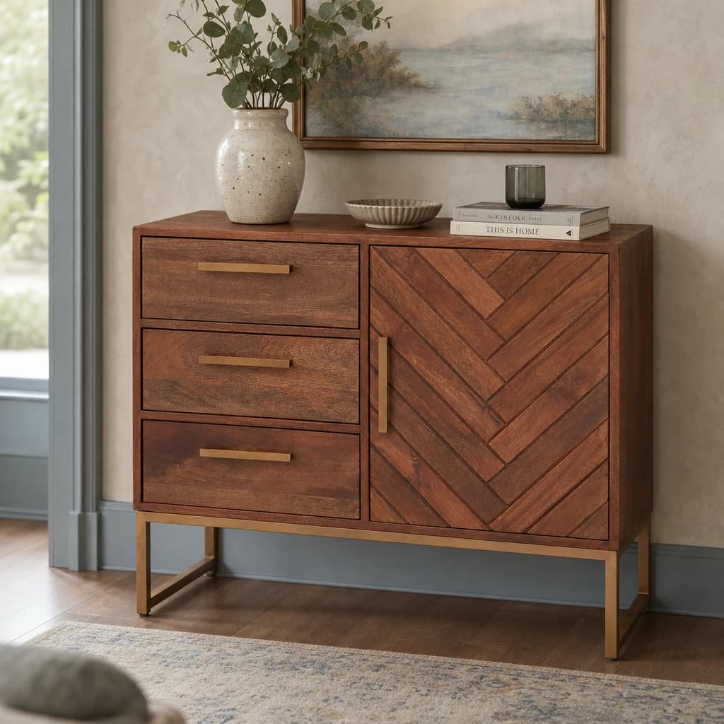 Gaya Mango Wood Small Sideboard - Bookcases & shelving, photo 1 of 8